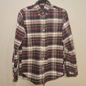 J.Crew Slim Fit Plaid Oxford Long Sleeve Shirt - Size Small